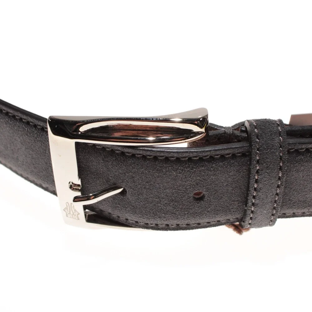 Di Bianco NWT Cut to Size Dress Belt In Solid Gray Suede Leather One Size